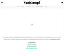 Tablet Screenshot of kindsknopf.at